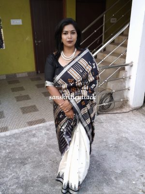 Double Pallu Berhampuri Silk Saree
