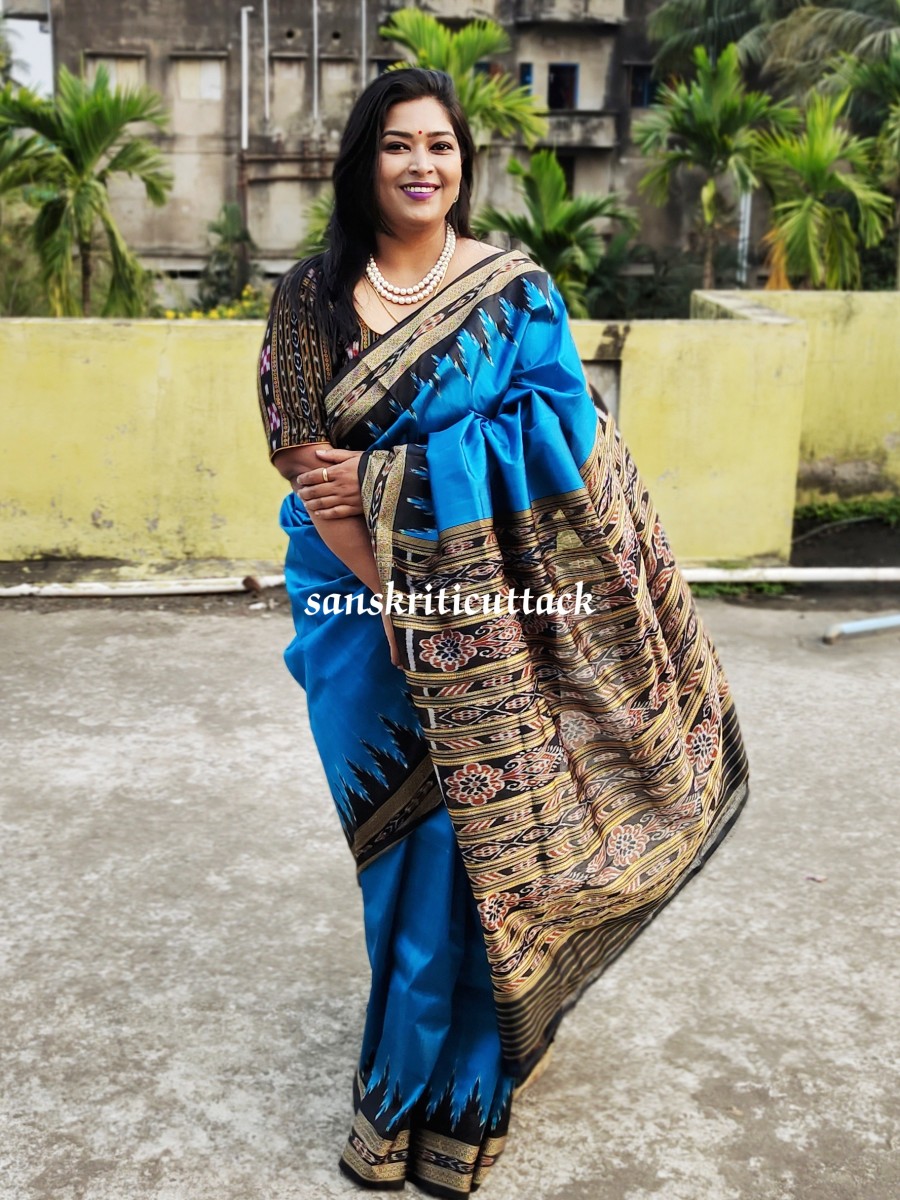 Buy Art Silk Bandhani Women's Jacquard Art Silk Saree With Blouse Piece  (Jacquard Haathi Border Saree_Pink, Blue ) at Amazon.in