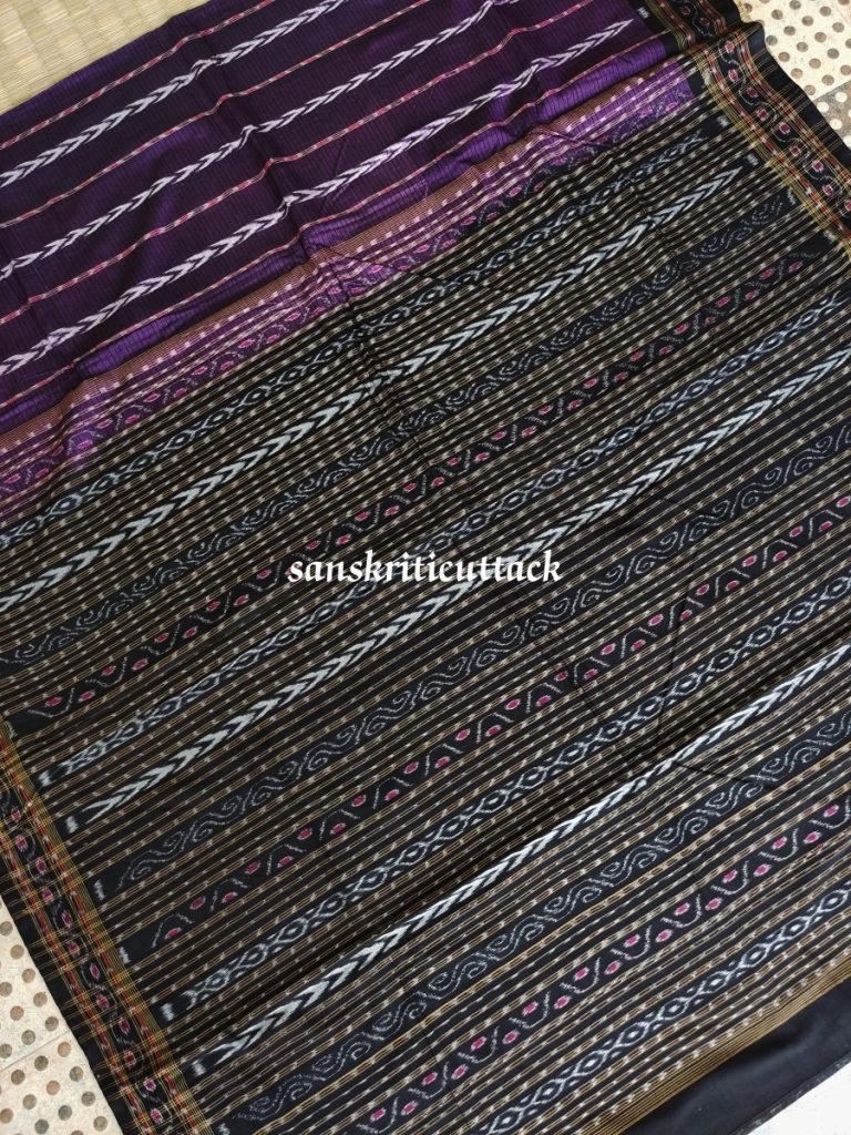 Vibrant Multicolor Handwoven Sambalpuri Ikat Cotton Saree – Premium Ethnic Handloom