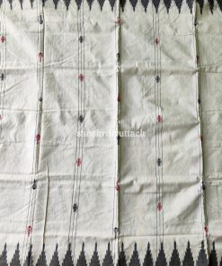 Handwoven cotton kotpad saree with unique geometric patterns