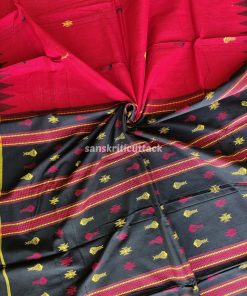 Vibrant and festive cotton kotpad saree with tribal-inspired designs