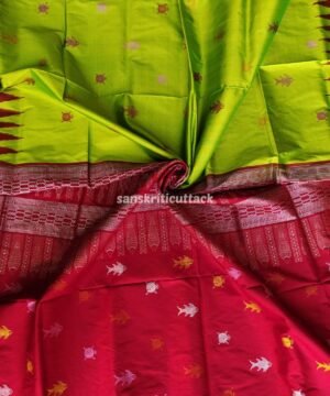 Traditional Habaspuri saree with patterns
