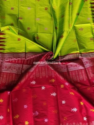 Traditional Habaspuri saree with patterns