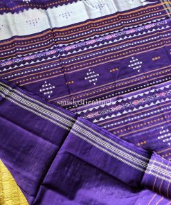 dark blue silk saree