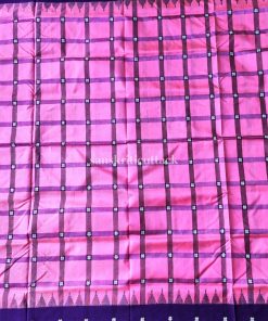 pink silk saree