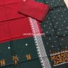 Green Sambalpuri Handloom ikat cotton embroidery suit material