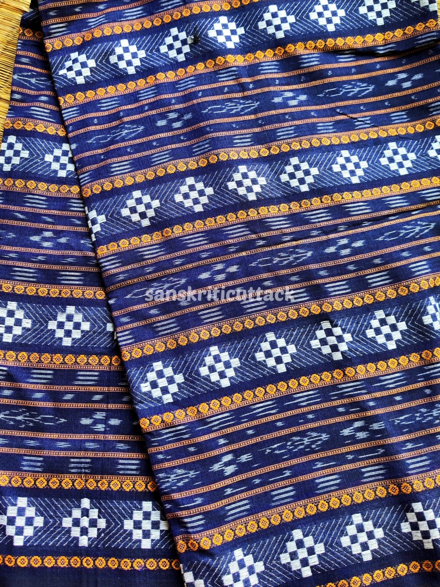 Photo_1672658350936 Sambalpuri Handloom Ikat Cotton Unstitched Running fabric
