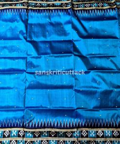 Sky Blue Pasapalli Border Khandua Silk Saree