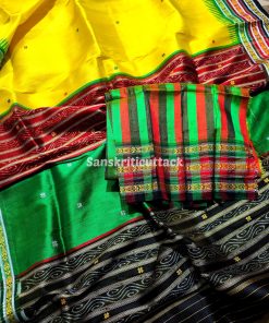 Sambalpuri Ikat Kathiphera Silk Saree