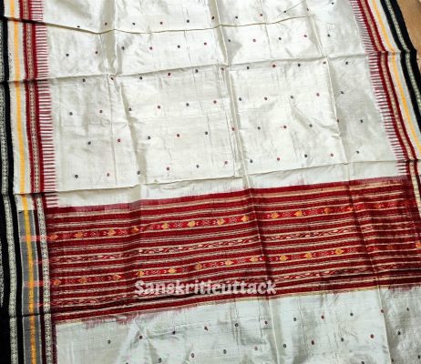 Sambalpuri Ikat Kathiphera Silk Saree