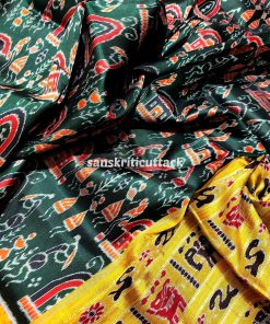 Classic Khandua Pata saree with Tribal motifs