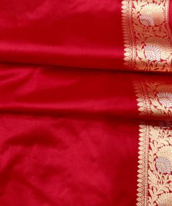 Red Katan Silk Banarasi Saree