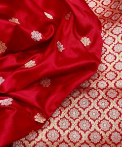 Red Katan Silk Banarasi Saree