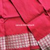 Red Maroon Border Sambalpuri Silk Fabric for Blouse