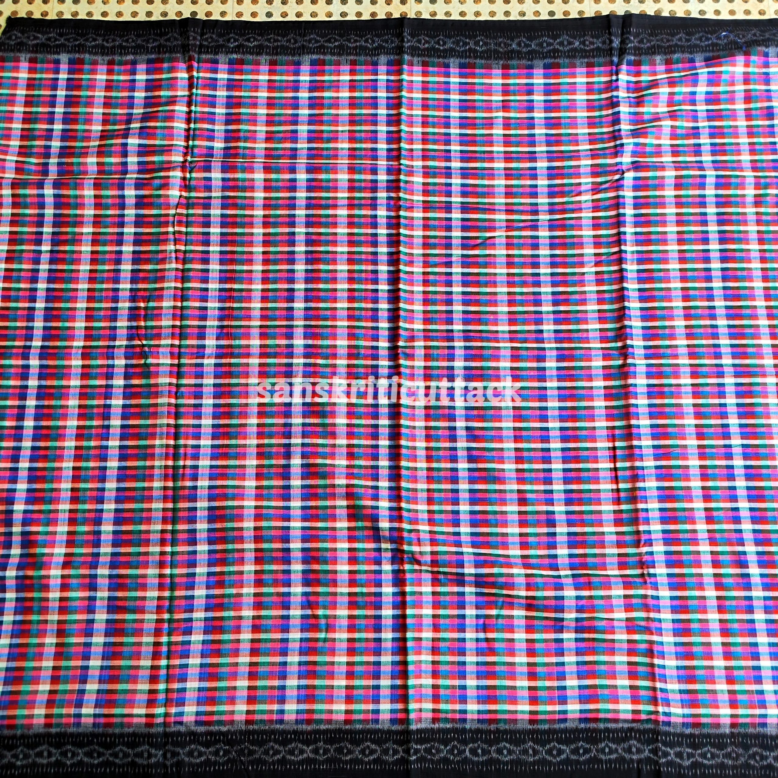 Photo_1680688277874 Handmade with Love: Buy Multicolor Nuapatna Khandua Cotton Saree Online