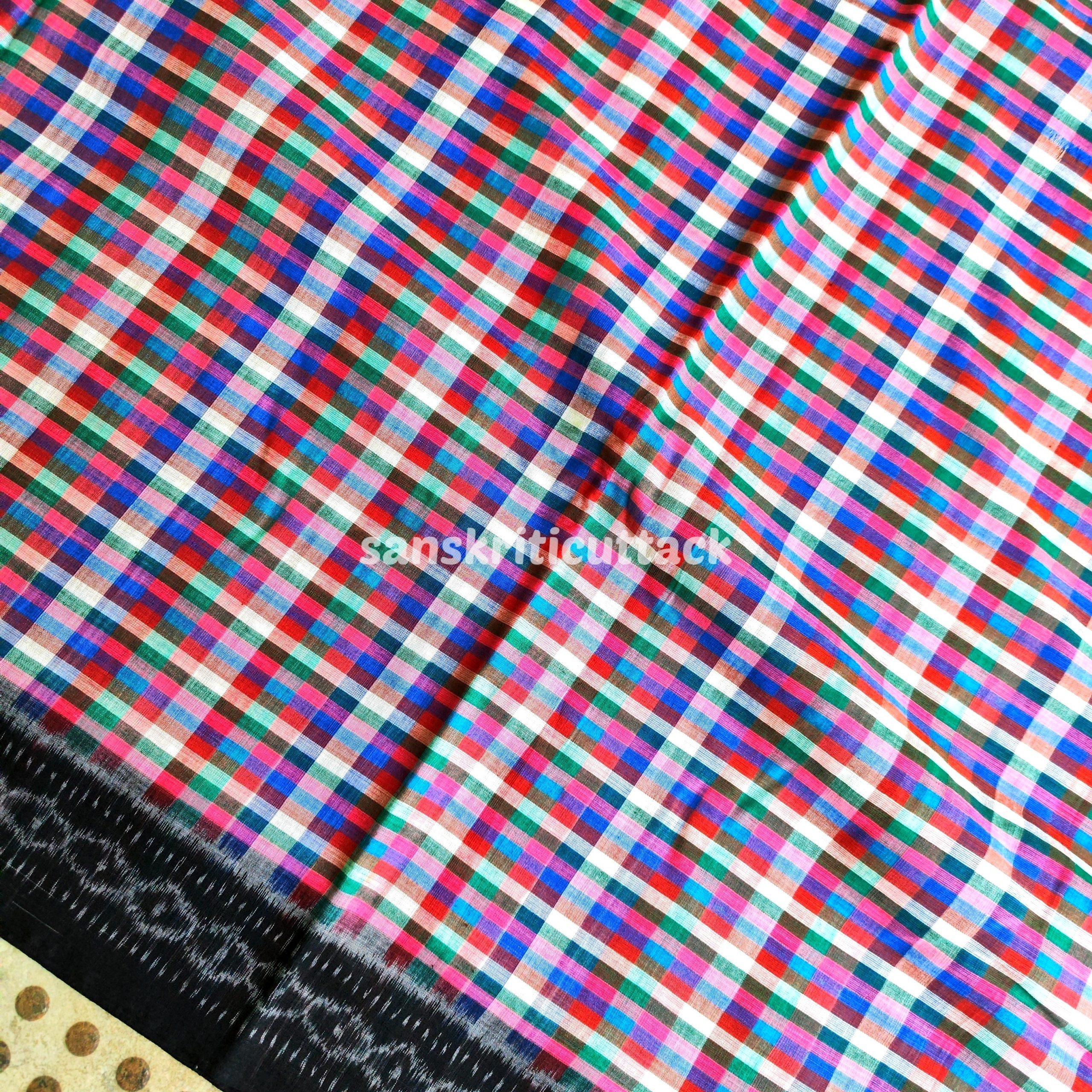 Photo_1680688280987 Handmade with Love: Buy Multicolor Nuapatna Khandua Cotton Saree Online