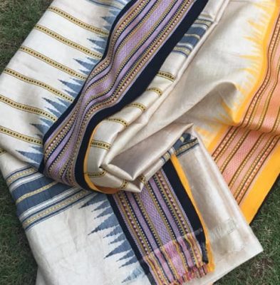 Karvati Kinar Vhidharva Tussar Saree