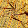 Yellow Sambalpuri Pasapalli Cotton Ikat Fabric