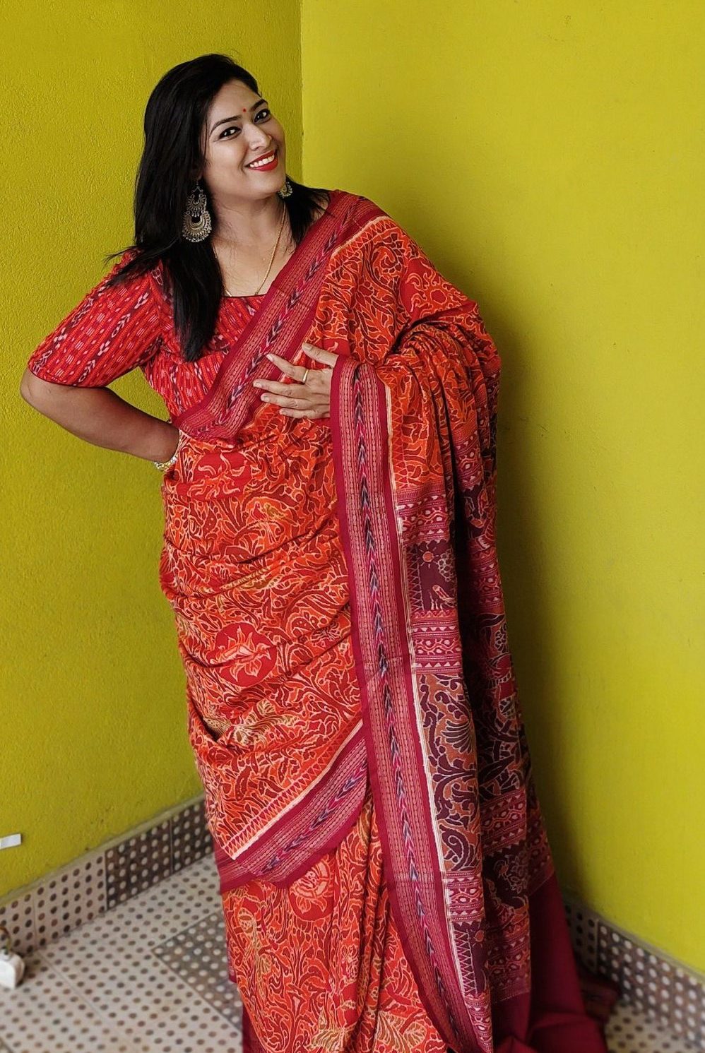 Sambalpuri Cotton Ikat Sarees