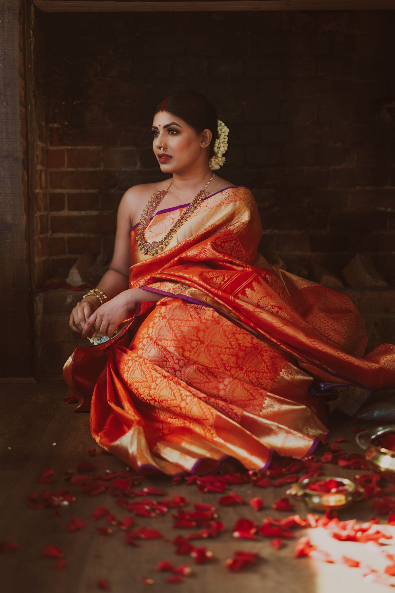 Champagne Embroidered Lehenga