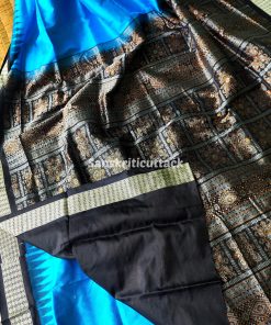 handloom Bomkai silk saree, traditional Odisha saree, authentic Bomkai silk, Bomkai pata saree, handloom silk saree, Odisha handloom saree, copper sulfate Bomkai saree, saree for special occasions, Bomkai silk saree with blouse, black border saree, elegant handloom saree, silk saree for festive wear, designer Bomkai saree, black pallu Bomkai saree, traditional handloom Bomkai, copper sulfate saree for events, handcrafted Bomkai saree, saree for women, buy Bomkai silk saree, online Bomkai saree shopping, Odisha silk saree, saree with kumbha border, black and copper saree, premium Bomkai saree, wedding Bomkai silk, ethnic wear for women, luxury Bomkai silk
