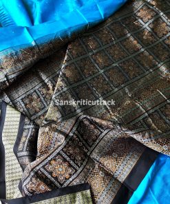 handloom Bomkai silk saree, traditional Odisha saree, authentic Bomkai silk, Bomkai pata saree, handloom silk saree, Odisha handloom saree, copper sulfate Bomkai saree, saree for special occasions, Bomkai silk saree with blouse, black border saree, elegant handloom saree, silk saree for festive wear, designer Bomkai saree, black pallu Bomkai saree, traditional handloom Bomkai, copper sulfate saree for events, handcrafted Bomkai saree, saree for women, buy Bomkai silk saree, online Bomkai saree shopping, Odisha silk saree, saree with kumbha border, black and copper saree, premium Bomkai saree, wedding Bomkai silk, ethnic wear for women, luxury Bomkai silk