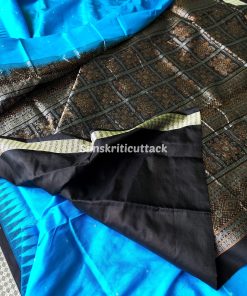 handloom Bomkai silk saree, traditional Odisha saree, authentic Bomkai silk, Bomkai pata saree, handloom silk saree, Odisha handloom saree, copper sulfate Bomkai saree, saree for special occasions, Bomkai silk saree with blouse, black border saree, elegant handloom saree, silk saree for festive wear, designer Bomkai saree, black pallu Bomkai saree, traditional handloom Bomkai, copper sulfate saree for events, handcrafted Bomkai saree, saree for women, buy Bomkai silk saree, online Bomkai saree shopping, Odisha silk saree, saree with kumbha border, black and copper saree, premium Bomkai saree, wedding Bomkai silk, ethnic wear for women, luxury Bomkai silk