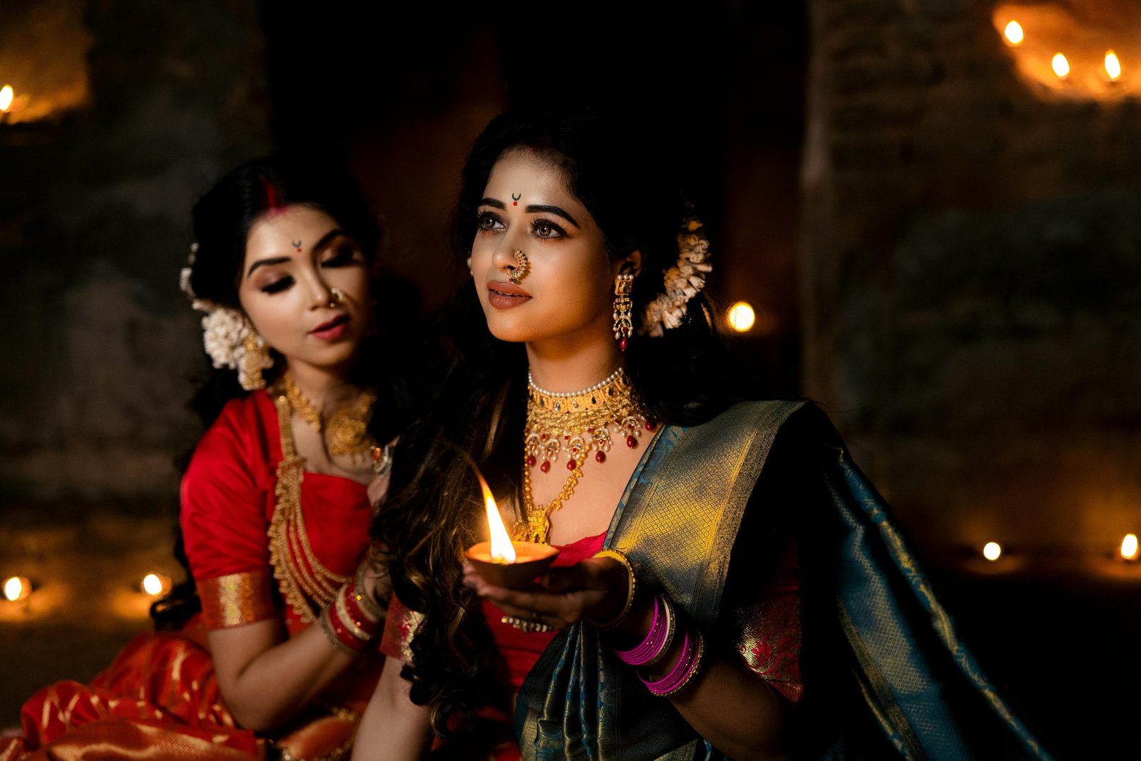 traditional saree look for festivals