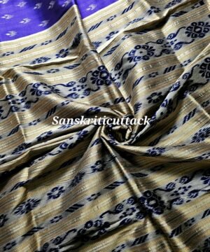 Ink Blue Mayur Chandrika Silk Saree | Sanskriti Cuttack