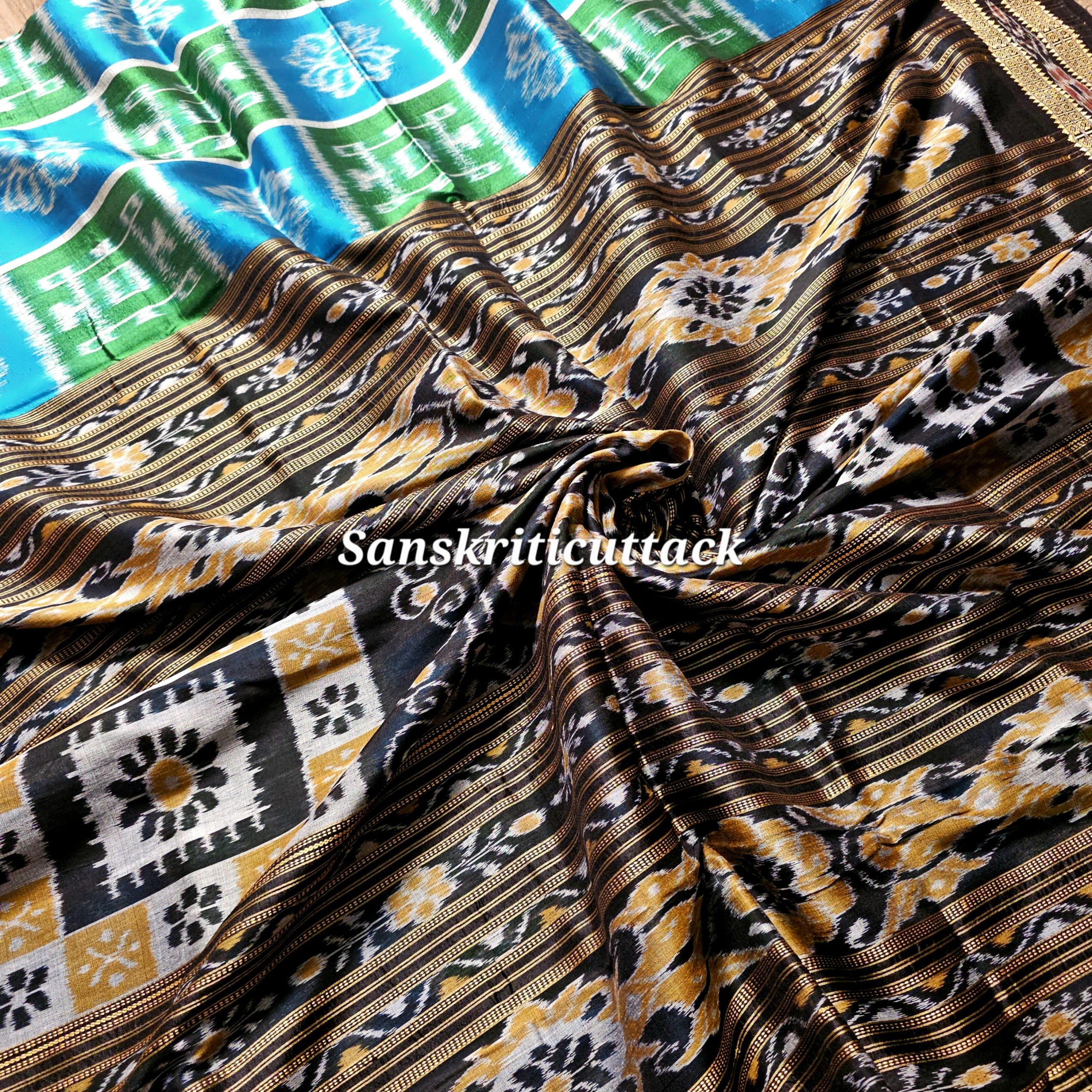 Premium Odisha Ikat saree in handloom silk fabric