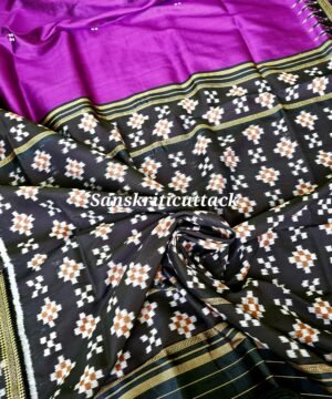 Violet Khandua Silk Saree | Sanskriti Cuttack