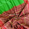 Green Red Khandua Silk Saree | Sanskriti Cuttack