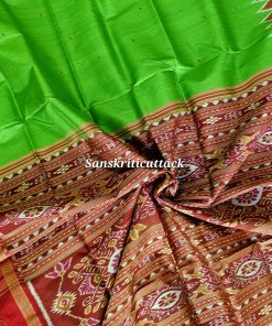 Green Khandua Silk Saree | Sanskriti Cuttack