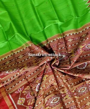 Green Khandua Silk Saree | Sanskriti Cuttack