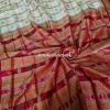 Authentic Odisha Bomkai silk saree pearl white body magenta pallu premium handloom