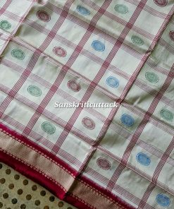 Premium Odisha silk saree handcrafted Bomkai weave by Sanskriti Cuttack