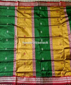 High end luxury Bomkai silk saree for wedding and festive wear handcrafted by Sanskriti Cuttack