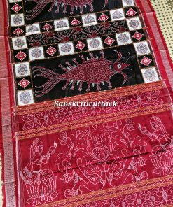Fish Pasapalli Sambalpuri Cotton Saree by Sanskriti Cuttack