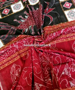 Fish Pasapalli Sambalpuri Cotton Saree by Sanskriti Cuttack