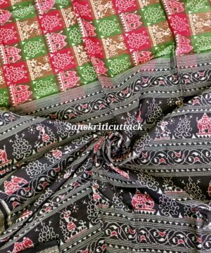 Multicolor Sambalpuri Cotton Saree by Sanskriti Cuttack