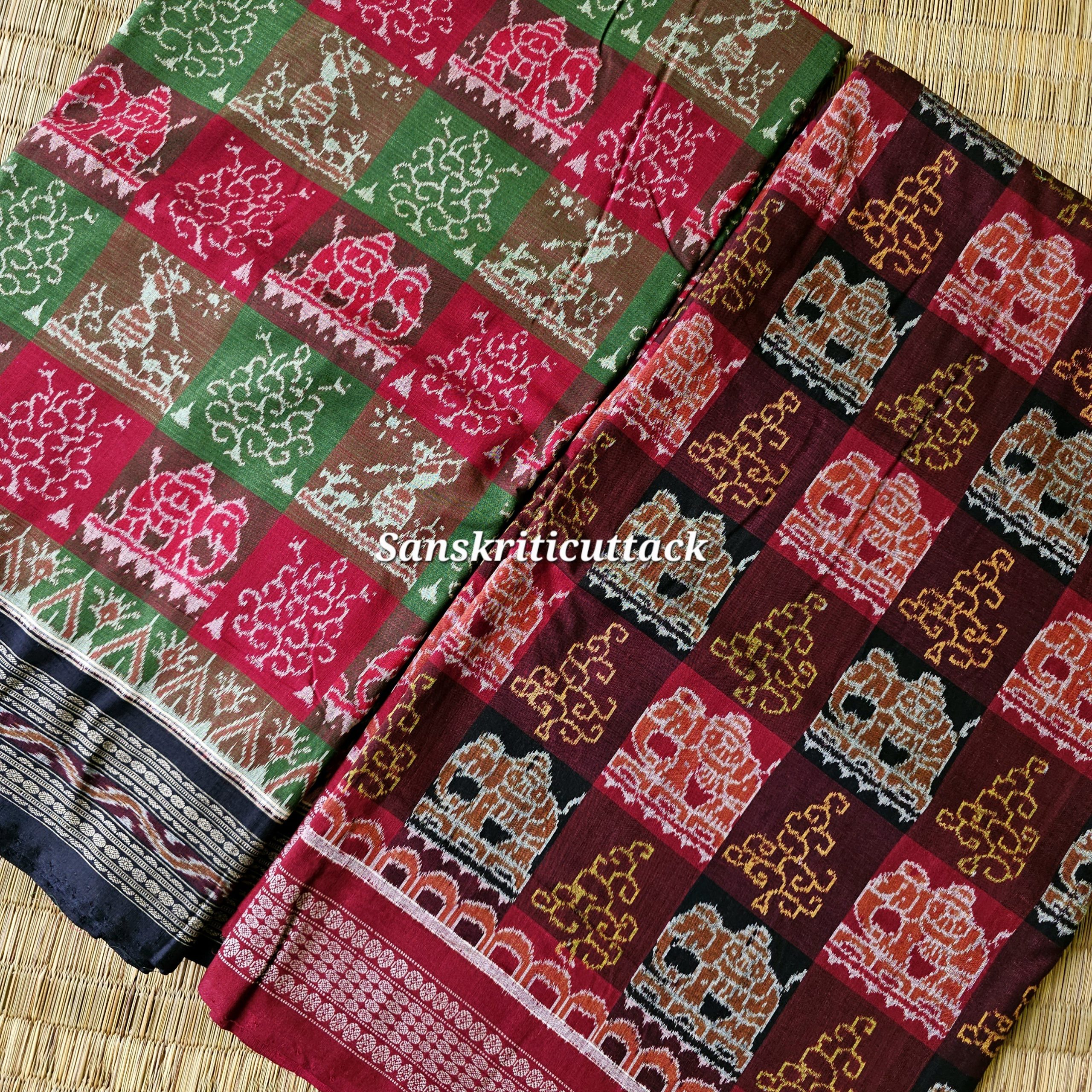 Authentic Sambalpuri ikat cotton saree