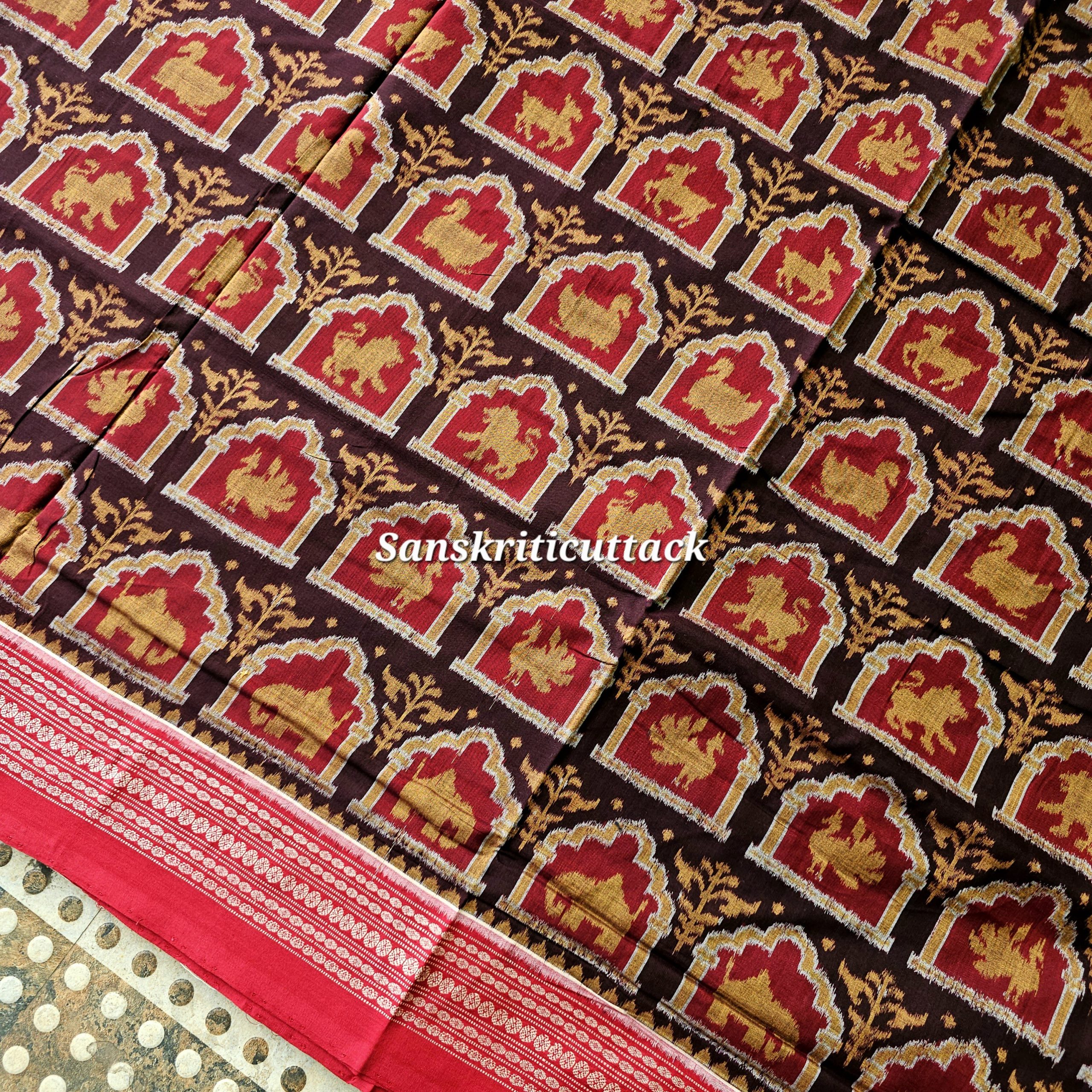 20260206_150721(1) Premium Sambalpuri cotton saree for cultural occasions