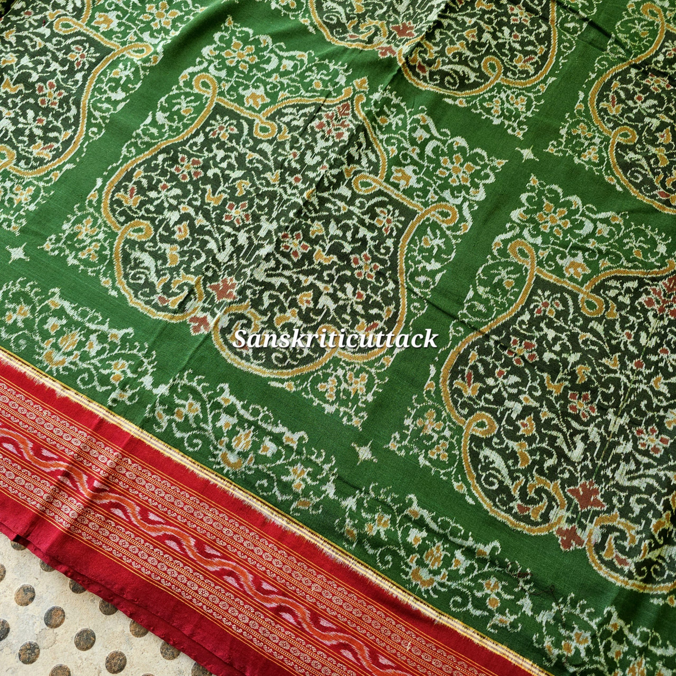 Sambalpuri ikat cotton saree traditional pattern