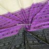 Beige Ikat Cotton Saree Black Purple Border