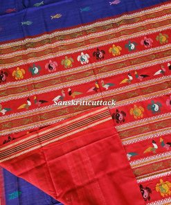 Sanskriti Cuttack Traditional Habaspuri Saree with Blouse