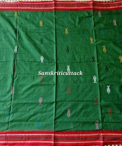 Extra Weft Fish Design Habaspuri Handloom Saree