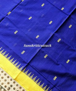 Temple Border Phoda Kumbha Saree Close-Up