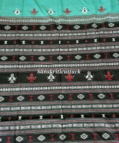 Black Jaala Pallu Siminoi Cotton Saree Close-up