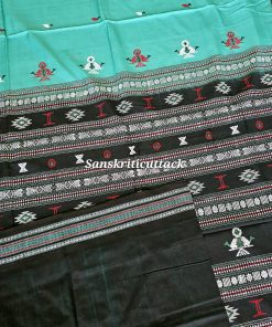 Sanskriti Cuttack Handwoven Siminoi Saree Blouse Piece