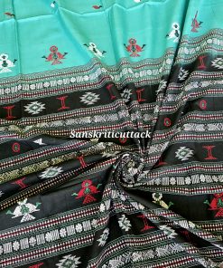 Black Jaala Pallu Siminoi Cotton Saree Close-up